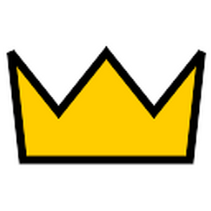 Simple gold crown.svg