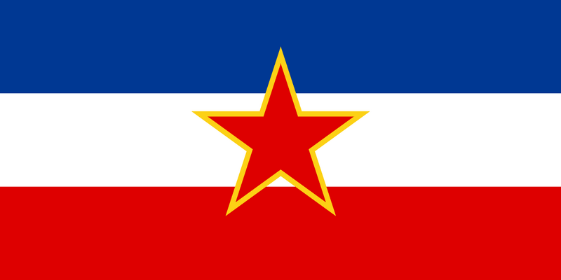 Bestand:Flag of Yugoslavia (1946-1992).svg