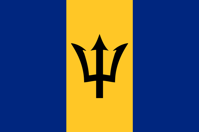 Bestand:Flag of Barbados.svg